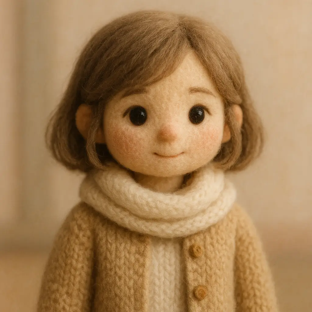 Felted Wool Doll